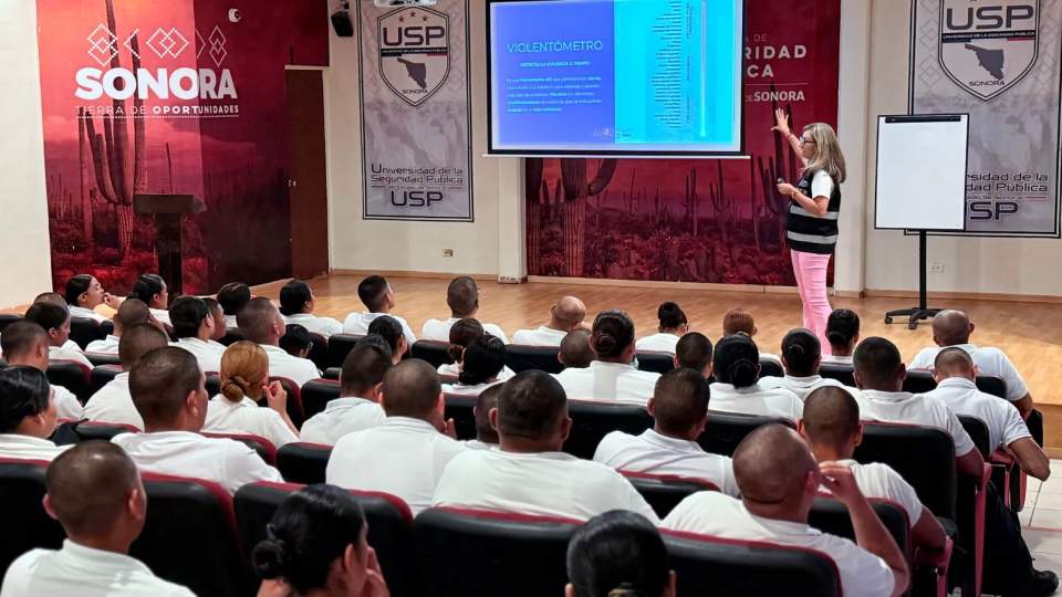 Capacita Gobierno de Sonora a cadetes para prevenir y atender la violencia familiar y de género